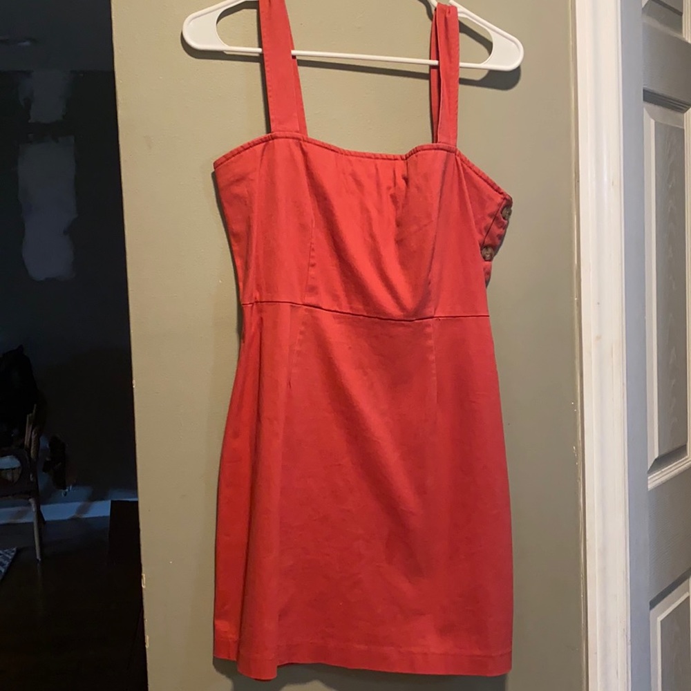 Forever 21 Peach button down dress
